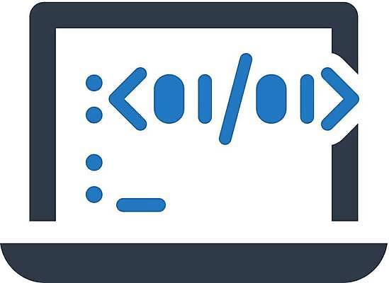 EPS 해외이미지 일러스트 노트북 암호 심볼 프로그래밍 코딩 해외일러스트 전자제품 작업 개발 컴퓨터교육 파일형식 벡터 이미지허브