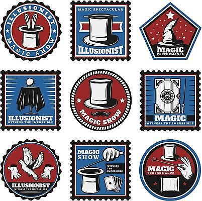 EPS 해외이미지 일러스트 들기 사람없음 빨간색 파란색 세트 라벨 마술 트럼프 콧수염 마술봉 마술도구 비둘기 손모양 마술사모자 우표 마법사모자 마술지팡이 수정구슬 해외일러스트 모양 모자_잡화 컬러 모션 조류 수염 프레임 놀이용품 도구 파일형식 벡터 손_신체부위 이미지허브