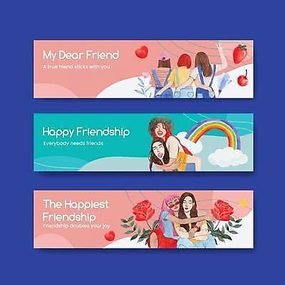 EPS 해외이미지 템플릿 배너 여자 기념일 가로배너 꽃 별 분홍색 무지개 잎 일러스트 안기 딸기 함께함 여러명 상반신 성인 친구 청춘 눈감음 우정 하트 체리 즐거움 주머니손 브이 업기 민트색 성인여자만 배너세트 해외일러스트 자연요소 모양 식물 감정 컬러 다수 컨셉 과일 관계 모션 사람 손짓 이벤트 가로 세트 여자만 성인만 파일형식 벡터 이미지허브