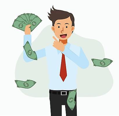 EPS 해외이미지 남자 행복 지폐 일러스트 한명 웃음 들기 정장 상반신 성인 기쁨 가리킴 비즈니스맨 비즈니스캐릭터 돈부채 성인남자한명만 해외일러스트 일러캐릭터 캐릭터 1 옷 감정 돈 비즈니스 모션 표정 사람 손짓 직장인 부채 남자한명만 성인남자만 파일형식 벡터 이미지허브