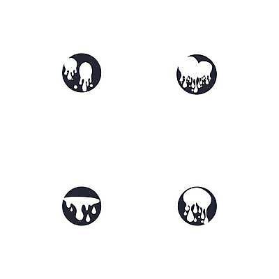 EPS 해외이미지 모양 디자인 종이 백그라운드 스티커 일러스트 추상 잉크 검은색 페인트 흐름 방울 얼룩 원형 액체 떨어짐 그래피티 기름 질감 분무기 고립 해외일러스트 도형 음식 컬러 컨셉 무늬 장식 낙서 그림 파일형식 벡터 이미지허브