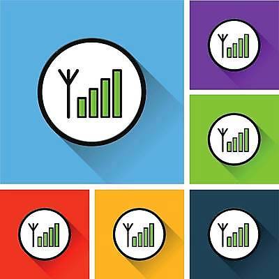 EPS 해외이미지 클립아트 디자인 일러스트 모바일 안테나 그림자 스마트폰 핸드폰 웹 힘 흰색 바 플랫 연결 심볼 신호 신분 와이파이 접수 해외일러스트 컬러 인터넷 통신 전자제품 스마트기기 무선인터넷 파일형식 벡터 이미지허브