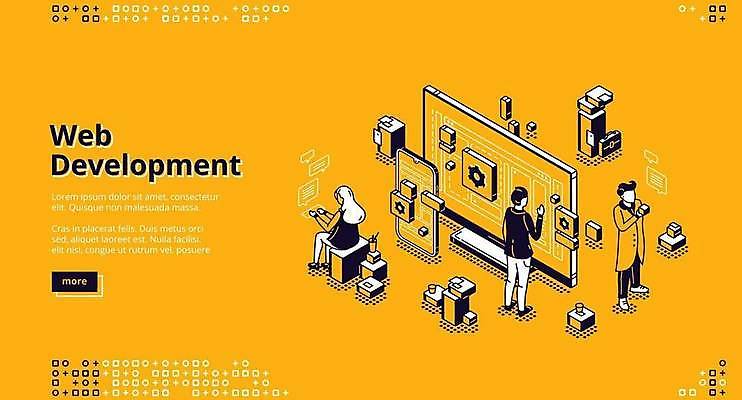 EPS 해외이미지 전신 여자 남자 일러스트 서기 들기 앉기 성인 타이포그라피 세명 스마트폰 노란색 모니터 웹 터치 아이소메트릭 개발 성인만 해외일러스트 문자 컬러 인터넷 모션 사람 핸드폰 스마트기기 컴퓨터 파일형식 벡터 이미지허브