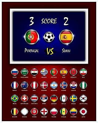 EPS 해외이미지 스포츠 백그라운드 일러스트 공 유리 탁자 프레임 경기 컵 빨간색 파란색 세트 세계 금속 축구 경쟁 게임 깃발 원형 그룹 스페인 수집 심볼 사인 러시아 방송 점수 2018년 여의주 전국 토너먼트 해외일러스트 도형 식기 유럽 컬러 가구 컨셉 재질 놀이 구기 연도 파일형식 벡터 이미지허브