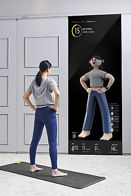 JPG 전신 편집이미지 여자 40대 중년 허리손 거실 요가 중년라이프 3D캐릭터 정보기술 서기 두명 뒷모습 운동 스크린 스트레칭 한국인 매트 자기관리 여자만 홈트레이닝 집콕 홈요가 영포티 AI_인공지능 편집실사 캐릭터 라이프스타일 웰빙 뷰포인트 포즈 모션 기술 건강 사람 동양인 성인 CG 신조어 파일형식 앳홈라이프