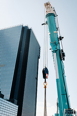 포토 JPG 해외이미지 주간 하늘 사람없음 야외 건물 건설현장 기중기 해외포토 자연요소 건축물 건설업 중장비 파일형식 이미지허브