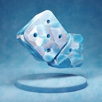 포토 JPG 해외이미지 사람없음 파란색 3D 얼음 입체 오브젝트 주사위 해외포토 자연요소 컬러 디지털합성 파일형식 이미지허브