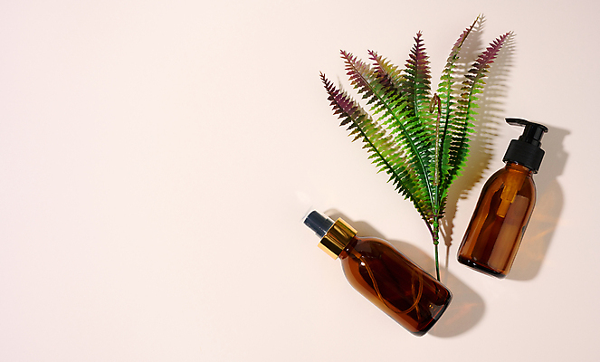 포토 JPG 해외이미지 잎 실내 사람없음 화장품 공병 목업 카피스페이스 브랜딩 분홍색배경 해외포토 식물 분홍색 백그라운드 내부 뷰티 공백 병_담는 파일형식 이미지허브