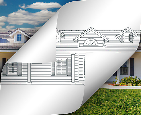 포토 JPG 해외이미지 외관 건축 종이 주택 아이디어 사람없음 야외 계획 스케치 청사진 해외포토 컨셉 미술 건물 파일형식 이미지허브