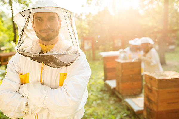 포토 JPG 서양인 외국인 응시 여자 남자 농업 서기 미소 사람 상반신 20대 성인 야외 앞모습 옆모습 세명 30대 팔짱 꿀벌 벌 체코 꿀 벌집 벌꿀 양봉 양봉업 성인만 국내포토 시선 유럽 산업 뷰포인트 곤충 모션 표정 인종 청년 장년 벌_곤충 파일형식