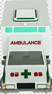 편집 편집이미지 누끼 사람없음 3D소스 3D 구급차 입체 디지털합성 오브젝트 PNG 로우폴리 편집소스 자동차 파일형식