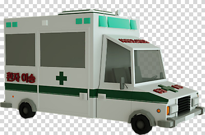 편집 편집이미지 누끼 사람없음 3D소스 3D 구급차 입체 디지털합성 오브젝트 PNG 로우폴리 편집소스 자동차 파일형식