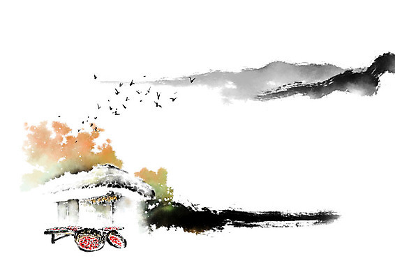 PSD 일러스트 캘리그라피 고추 붓터치 주택 건조 초가집 사람없음 시골 번짐 평상 새떼 산수화 국내일러스트 채소 조류 한옥 건물 동양화 파일형식 효과