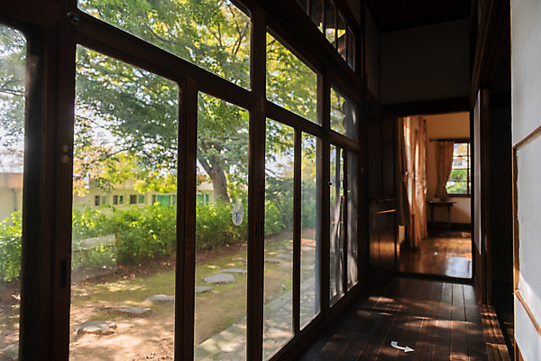 포토 JPG 주간 고건축 창문 풍경 사람없음 야외 관광지 복도 국내여행 군산 이영춘가옥 국내포토 자연요소 건축물 여행 문화재 전라북도 파일형식