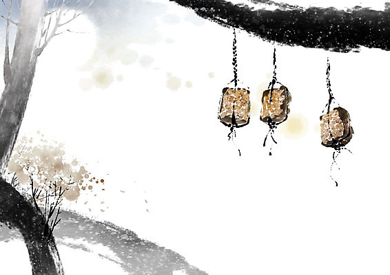 PSD 나무 일러스트 캘리그라피 붓터치 전통소품 사람없음 나뭇가지 볏짚 동양화 번짐 고향 메주 새끼줄 국내일러스트 식물 전통 줄 미술 짚 오브젝트 파일형식 효과