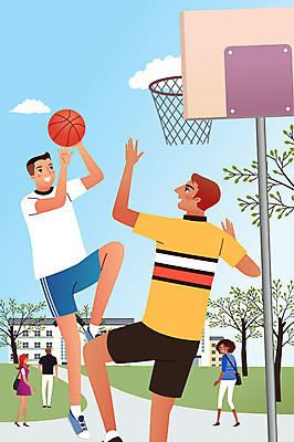 나무 여자 남자 일러스트 농구 사람 여러명 건물 생활 친구 운동 캠퍼스라이프 희망 즐거움 대학교 농구대 유학 국내일러스트 AI파일 식물 라이프스타일 건축물 교육 감정 다수 학교 관계 건강 구기 골대 파일형식 벡터