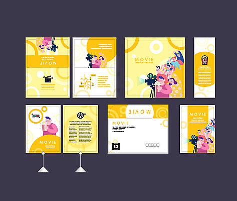 템플릿 배너 배너템플릿 여자 남자 이벤트 여러명 세트 노란색 현수막 영화관 영화 엽서 초대장 팝콘 영상기 영화감상 소봉투 행사세트 행사템플릿 AI파일 컬러 다수 문화예술 편지봉투 카드_감사 사람 감상 편지 극장 파일형식 벡터