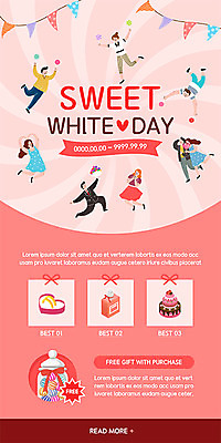 PSD 템플릿 배너 커플 여자 기념일 남자 행복 ZIP 분홍색 웹템플릿 화이트데이 디자인시안 모바일 이벤트페이지 선물 사람 이벤트 여러명 홈페이지 케이크 홈페이지시안 하트 반지 향수 즐거움 모바일템플릿 모바일웹 가랜드 설렘 소셜네트워크 모바일앱 모바일페이지 이미지템플릿 모양 감정 컬러 다수 장신구 관계 데이이벤트 디저트 화장품 파티용품 페이지 파일형식