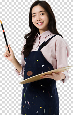 편집이미지 직업 응시 여자 대학생 미술 한명 미소 들기 누끼 사람 상반신 20대 성인 옆모습 앞치마 물감 한국인 붓 팔레트 그림 화가 PNG 미대생 성인여자한명만 편집소스 1 학생 시선 뷰포인트 모션 문화예술 표정 동양인 청년 미술도구 여자한명만 성인여자만 파일형식