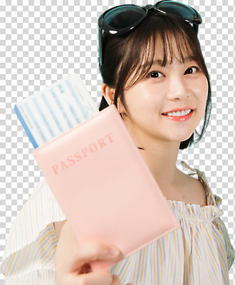 편집이미지 여자 여행 휴가 한명 서기 미소 들기 누끼 사람 상반신 20대 청년 성인 앞모습 캐주얼 여름 여름휴가 바캉스 선글라스 한국인 항공권 즐거움 여권 보여주기 PNG 성인여자한명만 편집소스 1 옷 계절 감정 안경 뷰포인트 모션 표정 동양인 티켓 여자한명만 성인여자만 파일형식 여름_계절