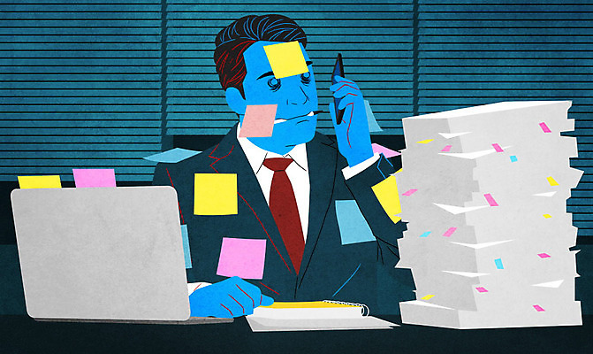 PSD 남자 일러스트 한명 성인 노트북 스마트폰 사무실 업무 직장인 비즈니스맨 불안 사회이슈 포스트잇 업무과다 통화 중독 서류통 소외 성인남자한명만 중독자 국내일러스트 직업 1 감정 컨셉 비즈니스 모션 사람 전자제품 핸드폰 스마트기기 사무용품 메모지 작업 남자한명만 성인남자만 파일형식