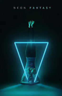 PSD 편집이미지 여자 요가 건강 한명 20대 성인 파란색 빛 판타지 운동 한국인 삼각형 네온 사이키 성인여자한명만 카피스페이스 네온아트 이미지편집 도형 1 웰빙 컬러 상상 사람 동양인 청년 공백 여자한명만 성인여자만 파일형식