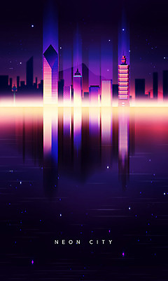 PSD 편집이미지 야경 빌딩 사람없음 건물 빛 판타지 컬러풀 도시 도심 지평선 네온 사이키 카피스페이스 네온아트 이미지편집 건축물 컬러 상상 공백 야간 파일형식 풍경_경치