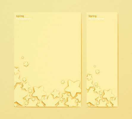 템플릿 배너 배너템플릿 포스터 별 세로배너 백그라운드 그래픽백그라운드 프레임 사람없음 그래픽 세로 세트 노란색 봄 현수막 페이퍼아트 파스텔톤 봄배경 AI파일 자연요소 계절 컬러 파일형식 벡터