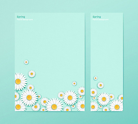 템플릿 배너 배너템플릿 꽃 포스터 세로배너 백그라운드 그래픽백그라운드 프레임 사람없음 그래픽 세로 세트 봄 현수막 페이퍼아트 민트색 파스텔톤 봄배경 AI파일 식물 계절 컬러 파일형식 벡터