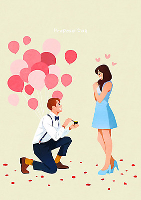 PSD 커플 여자 기념일 남자 행복 일러스트 사랑 두명 노란색 하트 반지 즐거움 풍선 고백데이 국내일러스트 모양 감정 컬러 장신구 관계 데이이벤트 사람 이벤트 파일형식