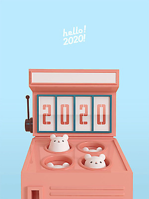 PSD 편집 편집이미지 여러마리 새해 3D캐릭터 사람없음 파란색 3D 귀여움 쥐띠 쥐 게임기 디지털합성 쥐캐릭터 두더지잡기 HELLO 흰쥐 2020년 경자년 편집3D 캐릭터 컬러 동물캐릭터 다수 컨셉 놀이 십이지신 인사 설치류 연도 파일형식