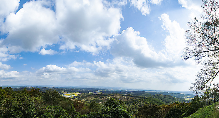 포토 JPG 주간 여행 파노라마 풍경 사람없음 야외 관광지 가을 국내여행 부여 가림산성 성흥산 국내포토 자연요소 계절 산 촬영기법 충청남도 산성 파일형식