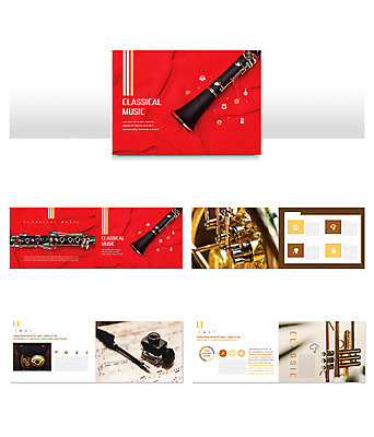 템플릿 ZIP 악기 음악 리플렛 팜플렛 사람없음 빨간색 클래식 플루트 고전악기 인디자인 INDD 이미지템플릿 컬러 컨셉 문화예술 관악기 파일형식