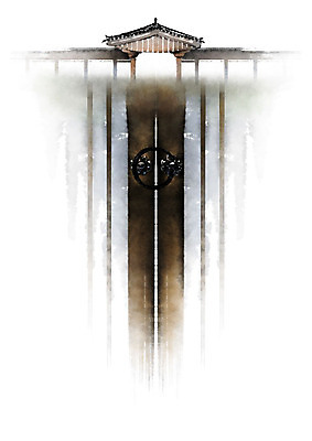 PSD 한국전통 일러스트 캘리그라피 붓터치 한옥 기와 사람없음 대문 번짐 전통문 문고리 전통문살 국내일러스트 전통 고건축 한국 문 문살 파일형식 효과