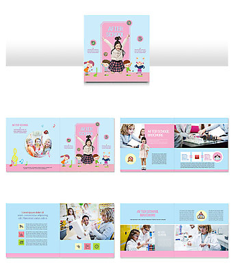 서양인 외국인 템플릿 여자 교육 남자 ZIP 어린이 리플렛 분홍색 수업 소녀 소년 팜플렛 여러명 10대 파란색 한국인 즐거움 어린이만 인디자인 INDD 방과후 이미지템플릿 감정 컬러 다수 청소년 사람 동양인 인종 파일형식