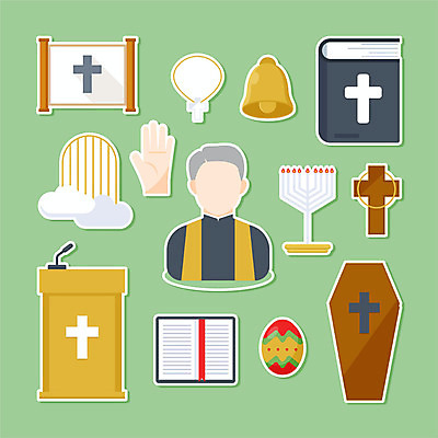직업 남자 십자가 스티커 일러스트 목걸이 초 부활절 한명 사람 초록색 세트 성경 종 선서 목사 관 교탁 남자한명만 국내일러스트 AI파일 1 기념일 컬러 장신구 종교용품 맹세 성직자 남자만 파일형식 벡터