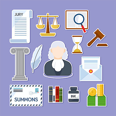 직업 남자 스티커 돈 일러스트 잉크 저울 한명 사람 책 세트 펜 보라색 기둥 편지 판사 모래시계 의사봉 판결 남자한명만 국내일러스트 AI파일 1 건축 모래 시계 컬러 필기구 재산 법률가 남자만 파일형식 벡터