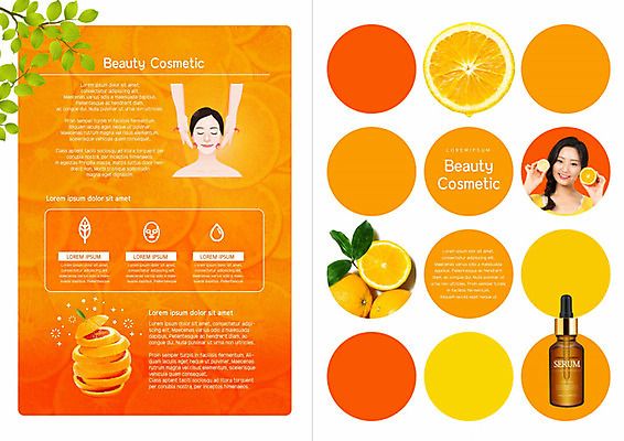 PSD 템플릿 표지디자인 북디자인 출판디자인 여자 표지 리플렛 북커버 오렌지 들기 사람 팜플렛 20대 성인 두명 뷰티 주황색 화장품 한국인 마사지 원형 상큼 스킨케어 비타민 성인여자만 세럼 이미지템플릿 도형 컬러 과일 모션 동양인 청년 영양소 여자만 성인만 파일형식