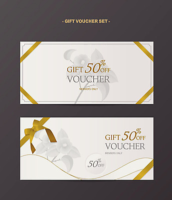 배너 가로배너 꽃 리본 꽃무늬 일러스트 프레임 사람없음 세트 세일 고급 상품권 쿠폰 결제 물결무늬 금박 기프트카드 국내일러스트 AI파일 식물 물결 컨셉 무늬 가로 카드 파일형식 벡터