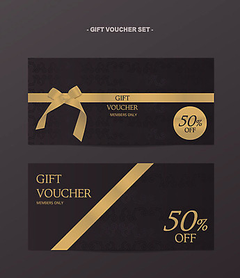 배너 가로배너 리본 일러스트 프레임 사람없음 세트 세일 검은색 고급 상품권 쿠폰 결제 금박 기프트카드 국내일러스트 AI파일 컬러 컨셉 가로 카드 파일형식 벡터