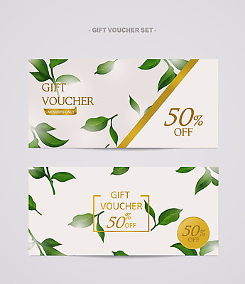 배너 가로배너 리본 잎 일러스트 나뭇잎 프레임 사람없음 세트 세일 고급 상품권 쿠폰 결제 금박 기프트카드 국내일러스트 AI파일 식물 컨셉 가로 카드 파일형식 벡터