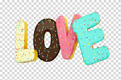 편집 편집이미지 알파벳 영어 텍스트 대문자 디저트 사랑 누끼 타이포그라피 사람없음 3D 도넛 입체 디지털합성 오브젝트 PNG 편집소스 문자 감정 음식 파일형식