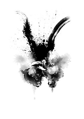 PSD 전통 두마리 일러스트 캘리그라피 붓터치 뿔 사람없음 전통놀이 경쟁 소 충돌 싸움 번짐 박치기 국내일러스트 컨셉 2 포유류 모션 놀이 파일형식 효과