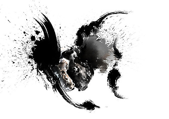 PSD 전통 두마리 일러스트 캘리그라피 붓터치 뿔 사람없음 전통놀이 힘 경쟁 소 충돌 싸움 소싸움 박치기 국내일러스트 컨셉 2 포유류 모션 놀이 파일형식