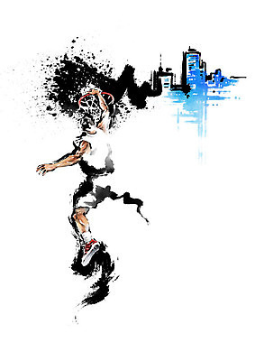 PSD 남자 일러스트 캘리그라피 레저 붓터치 농구 농구공 한명 빌딩 성인 취미 점프 도심 농구선수 번짐 농구대 덩크슛 성인남자한명만 국내일러스트 1 공 모션 운동선수 사람 건물 구기 도시 골대 남자한명만 성인남자만 파일형식 효과