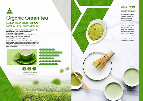 PSD 템플릿 표지디자인 북디자인 출판디자인 내지 리플렛 북커버 나뭇잎 팜플렛 사람없음 초록색 차 녹차 말차 이미지템플릿 음료 컬러 잎 차_음료 파일형식