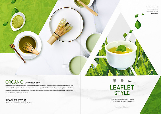 PSD 템플릿 표지디자인 북디자인 출판디자인 표지 리플렛 북커버 나뭇잎 팜플렛 사람없음 초록색 차 녹차 녹차잎 말차 이미지템플릿 음료 컬러 잎 차_음료 찻잎 파일형식