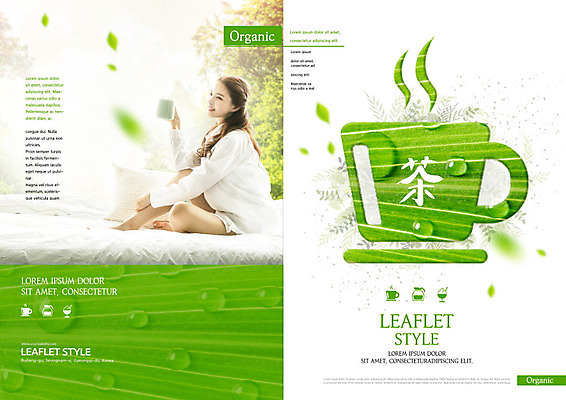 PSD 템플릿 표지디자인 북디자인 출판디자인 여자 표지 리플렛 북커버 휴식 한명 사람 팜플렛 20대 성인 초록색 한국인 물방울 차 녹차 힐링 녹차잎 말차 성인여자한명만 이미지템플릿 1 음료 컬러 컨셉 동양인 청년 차_음료 찻잎 여자한명만 성인여자만 파일형식