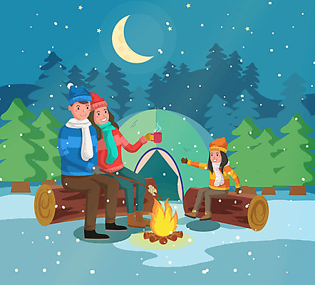 여자 남자 딸 커피 어린이 겨울 일러스트 가족 엄마 가족여행 털모자 텐트 사람 성인 목도리 눈 아빠 초승달 모닥불 겨울여행 털장갑 통나무 청록색 마시멜로우 국내일러스트 AI파일 자연요소 나무 모자_잡화 잡화 계절 음료 컬러 여행 장갑 관계 불 날씨 디저트 캠핑도구 달 파일형식 벡터