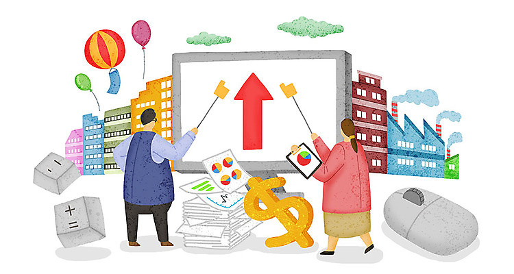 PSD 구름 여자 화살표 일러스트 비즈니스 공장 성공 노동자 협상 사람 빌딩 두명 컬러풀 달러 모니터 키보드 마우스 직장인 비즈니스우먼 토론 문서 화합 풍선 노사화합 국내일러스트 자연요소 직업 컬러 컨셉 돈 공업 건물 컴퓨터 컴퓨터용품 파일형식